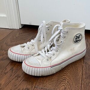 P.F. Flyers White High-Top Sneakers